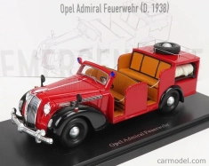 Autocult Opel Admiral Truck Feuerwehr - Hasičské auto Nemecko 1938 1:43 Červená