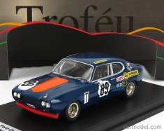 Trofeu Ford england Capri 2600 Rs N 89 1000km Nurburgring 1972 W.odenthal - K.fritzinger 1:43 Modrá Oranžová