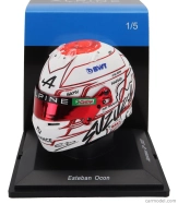 Spark-model Bell helmet F1  Casco Helmet Renault A523 Team Bwt Alpine N 31 Japan Gp 2023 Esteban Ocon 1:5 Bílá