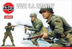 Airfix figúrky – WWII U.S. Infantry (1:32) (Vintage)