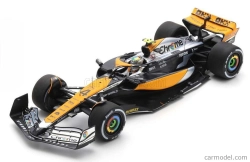 Spark-model Mclaren F1  Mcl60 Team Mclaren N 4 2nd British Gp 2023 Lando Norris 1:18 Bílá Oranžová Černá