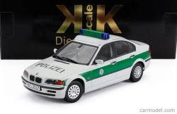 Kk-scale BMW 3-series (e46) Polizei 1999 1:18 Bílá Zelená