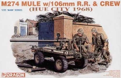 Model Kit figúrky 3315 - M274 MULE w/106mm R.R. & CREW (HUE CITY 1968) (1:35)