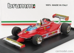 Brumm Ferrari F1  312t5 N 1 Argentina Gp 1980 Jody Scheckter - With Driver Figure 1:43 Red