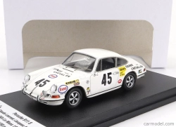 Trofeu Porsche 911s Coupe Team C.laurent N 45 24h Le Mans 1970 Claude Laurent - Jacques Marche 1:43 Bílá