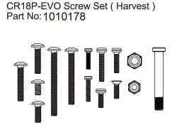 HBP240320 - (1010178) Screw Set Harvest - EVO 1:18
