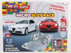 Re-el toys Alfa romeo Pista Componibile - S 2x Giulia Quadrifoglio Slot Cars - Lego Compatibile 1:87 /