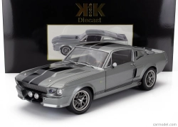 Kk-scale Ford usa Mustang Shelby Gt500 Eleanor Coupe 1967 1:12 Šedá Černá