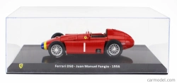 Edicola Ferrari F1 D50 N 1 Majster sveta sezóna 1956 Juan Manuel Fangio - Con Vetrina - s vitrínou 1:24 červená