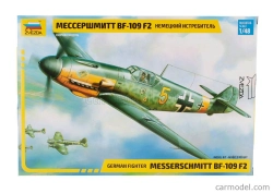 Zvezda Messerschmitt Bf-109 F2 Caccia Airplane 1943 - Luftwaffe - German Air Force - Military 1:48 /
