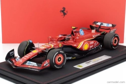 Bbr-models Ferrari F1 Sf-24 Team Scuderia Ferrari N 55 3rd Monaco Gp 2024 Carlos Sainz - Con Vetrina - s vitrínou 1:18 červená čierna