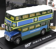 Motor-max Decker Diorama - Autobus 1960 - 007 James Bond - Live And Let Die - Vivi E Lascia Morire 1:36 Modrozelená