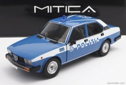 Mitica-diecast Alfa romeo Alfetta 2000 Polizia Stradale 1978 Police 1:18 Modrá Bílá