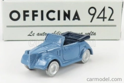 Officina-942 Fiat 500a Cabriolet Carrozzeria Montescani 1939 1:76 Svetlomodrá