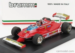 BAZAR – Brumm Ferrari F1 312t5 N 2 Veľká cena Brazílie 1980 Gilles Villeneuve – s figúrkou jazdca v mierke 1:43, červená