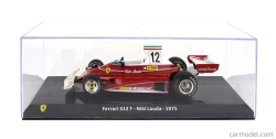 Edicola Ferrari F1 312t Team Ferrari Sefac N 12 World Champion Season 1975 Niki Lauda - Con Vetrina - With Showcase 1:24 Červená Bílá
