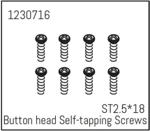 1230716 - Button head Self-tapping screws ST2.5*18 (8) - Khamba