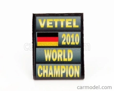 Cartrix Accessories F1 World Champion Plate Pit Board - 2010 Sebastian Vettel 1:43