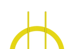 Kabel PVC 0.055mm2 10m (žlutý)