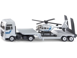 SIKU Super – policajný ťahač MAN s vrtuľníkom 1:87