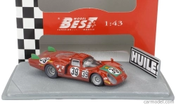 Best-model Alfa romeo Diorama T33.2 Team Autodelta Spa N 39 24h Le Mans 1968 Ignazio Giunti - Giovanni Galli 1:43 Red