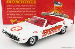 Greenlight Dodge Challenger Convertibile Kochman Hell Drivers 1970 1:18 Biela červená