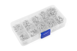 Sada skrutiek z nehrdzavejúcej ocele (400ks) s krabicou