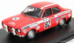 Trofeu Ford england Escort Mki (night Version) N 82 Rally Montecarlo 1972 G.van Lennep - J.klein 1:43 Červená Bílá