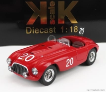 Kk-scale Ferrari 166mm 2.0l V12 N 20 Winner Spa Francorchamps 1949 L.chinetti - J.lucas 1:18 Červená