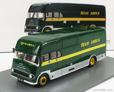 Spark-model Bedford Truck Team Lotus Car Transporter 1961 1:43 Zelená Žlutá Stříbrná