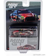 Mini-gt Nissan Gt-r Nismo Team Gainer Tanax N 11 Gt300 Class Super Gt 2023 Ryuichiro Tomita - Keishi Ishikawa - Yusuke Shiotsu 1:64 Červená Stříbrná Šedá