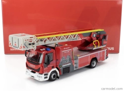 Eligor Iveco fiat Eurocargo Magirus Truck Ttl M32l-as Scala Turnable Ladder Sapeurs Pompiers 2012 1:43 Červená Bílá
