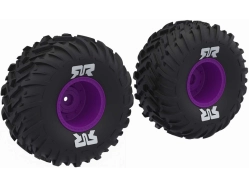 Kolesá Arrma s pneumatikami dBoots Cut Chevron, fialový disk (2)