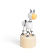 Bigjigs Toys Drevené stláčacie zvieratká Safari Zebra