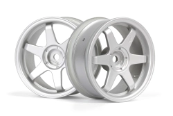 TE37 disky 26mm stříbrné (3mm offset) 2ks
