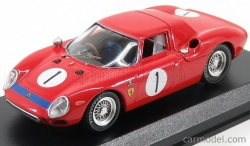 Najlepší model Ferrari 250lm N 1 Víťaz 6h Perth Caversham 1965 Martin - Mckay 1:43 Red