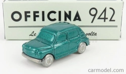 Officina-942 Fiat 600 Lucciola Carrozzeria Francis Lombardi 1957 1:76 Green Met