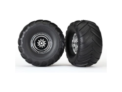 Traxxas kolo 2.0/3.0", disk chrom, pneu Terra Groove (pár)