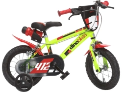 DINO Bikes - Dětské kolo 12" zelené/černé