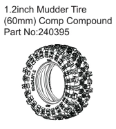 HBP240395 - 1.2"" Mudder Tire (60mm) Comp Compound