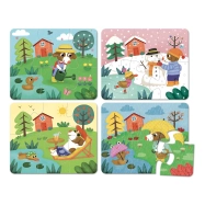 Vilac Drevené puzzle 4 ročné obdobia