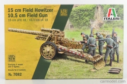 Italeri Trailer 15 Cm. Field Howitzer Gun Military 1:72 /
