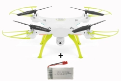 Dron Syma X5HW, bílá + náhradní baterie