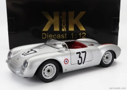Porsche 550 Rs Spider 1.5l Team Porsche Kg N 37 24h Le Mans 1955 H.polensky - R.von Frankenberg 1:12 Silver
