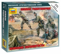 Zvezda figurky - němečtí výsadkáři (1:72)