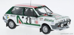 Ixo-models Fiat Ritmo 75 Abarth Alitalia (nočná verzia) N 20 Rally Montecarlo 1979 Attilio Bettega - Maurizio Perissinot 1:43 Biela zelená červená