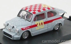 Brumm Fiat 600 Abarth 1000 N 30 4h Di Monza 1966 G.baghetti 1:43 Sivá červená
