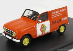 Edicola Renault R4 Van Fourgonette Garage Seguin Renault Service 1952 1:43 Oranžová biela