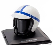 Edicola Helma F1 Casco Helma John Surtees 158 Tím Ferrari Majster sveta Sezóna 1964 1:5 Biela Modrá