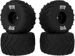 Arrma kolo s pneu dBoots Chevron MT, disk černý (4): GROM